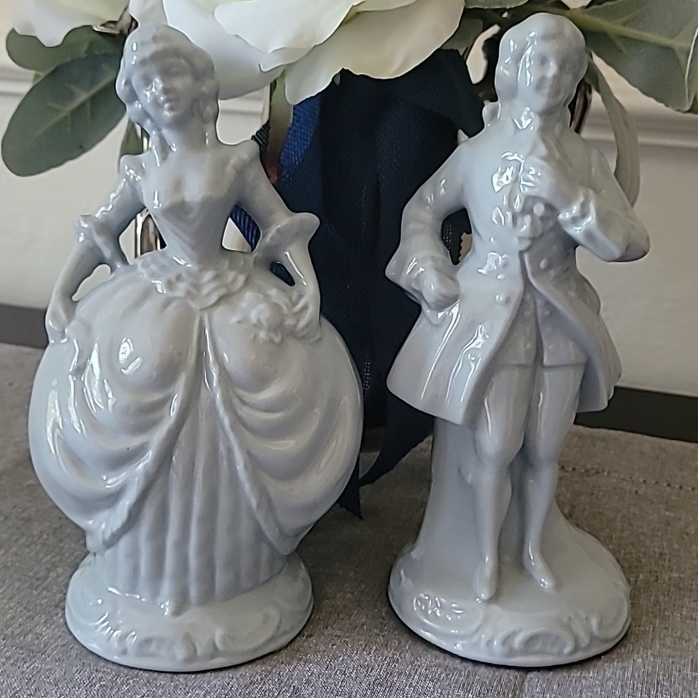 Classic Blue Porcelain Figurine Set